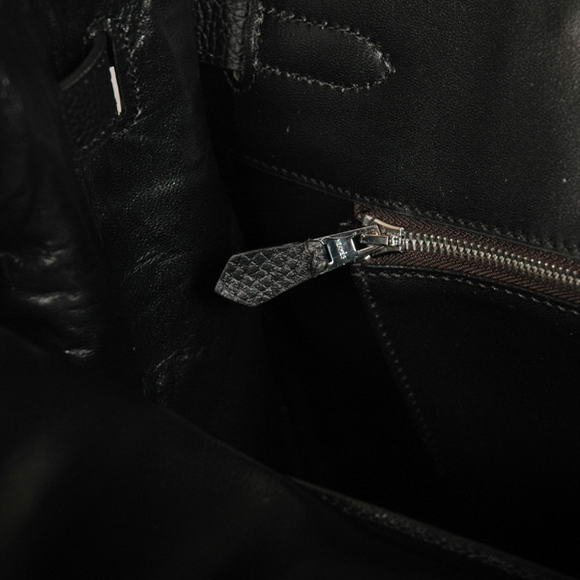 Hermes Birkin 35CM Tote Bags Smooth Togo Leather Black Silver Hermes Birkin 35CM Tote Bags Smooth Togo Leather Black Silver