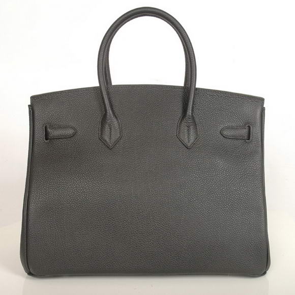 Hermes Birkin 35CM Tote Bags Smooth Togo Leather Black Silver Hermes Birkin 35CM Tote Bags Smooth Togo Leather Black Silver