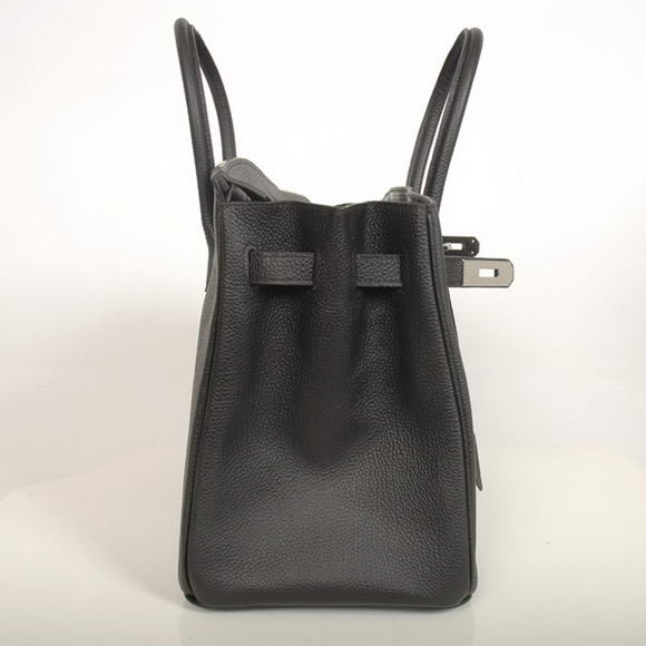 Hermes Birkin 35CM Tote Bags Smooth Togo Leather Black Silver Hermes Birkin 35CM Tote Bags Smooth Togo Leather Black Silver
