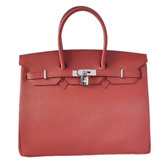 Hermes Birkin 35CM Tote Bags Smooth Togo Leather Bordeaux Silver Hermes Birkin 35CM Tote Bags Smooth Togo Leather Bordeaux Silver