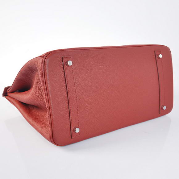 Hermes Birkin 35CM Tote Bags Smooth Togo Leather Bordeaux Silver Hermes Birkin 35CM Tote Bags Smooth Togo Leather Bordeaux Silver