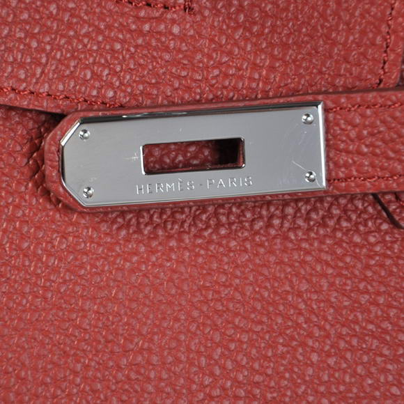 Hermes Birkin 35CM Tote Bags Smooth Togo Leather Bordeaux Silver Hermes Birkin 35CM Tote Bags Smooth Togo Leather Bordeaux Silver