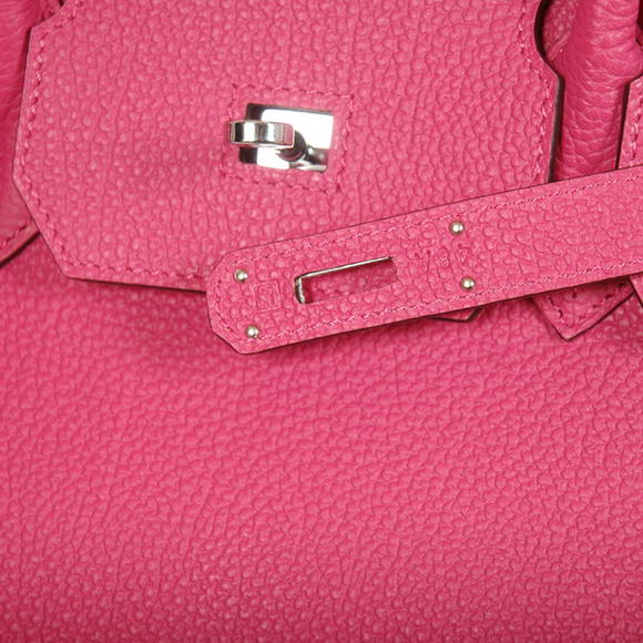 Hermes Birkin 35CM Tote Bags Smooth Togo Leather Peach Silver