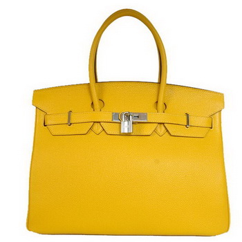 Hermes Birkin 35CM Tote Bags Smooth Togo Leather Turkey Yellow Silver Hermes Birkin 35CM Tote Bags Smooth Togo Leather Turkey Yellow Silver
