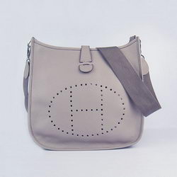 Hermes Cowhide Evelyne Messenger Bag 6309 Grey Hermes Cowhide Evelyne Messenger Bag 6309 Grey