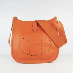 Hermes Cowhide Evelyne Messenger Bag 6309 Orange Hermes Cowhide Evelyne Messenger Bag 6309 Orange