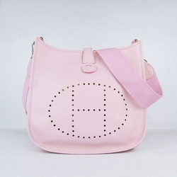 Hermes Cowhide Evelyne Messenger Bag 6309 Pink Hermes Cowhide Evelyne Messenger Bag 6309 Pink