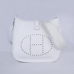 Hermes Cowhide Evelyne Messenger Bag 6309 White Hermes Cowhide Evelyne Messenger Bag 6309 White