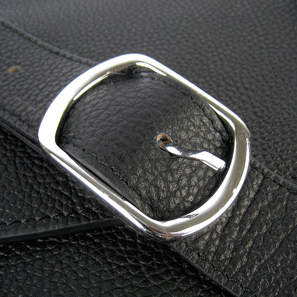 Hermes Jypsiere Togo Leather Messenger Bag H2810 Black Hermes Jypsiere Togo Leather Messenger Bag H2810 Black