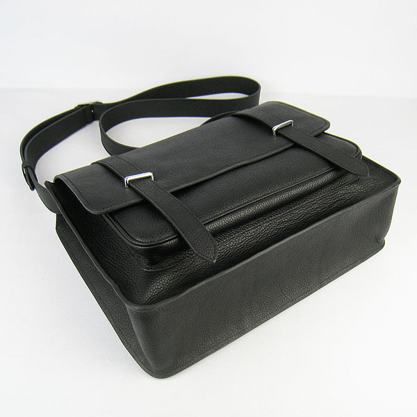 Hermes Jypsiere Togo Leather Messenger Bag H2810 Black Hermes Jypsiere Togo Leather Messenger Bag H2810 Black