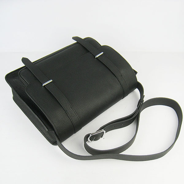 Hermes Jypsiere Togo Leather Messenger Bag H2810 Black Hermes Jypsiere Togo Leather Messenger Bag H2810 Black
