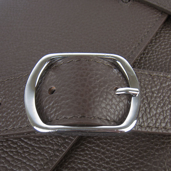 Hermes Jypsiere Togo Leather Messenger Bag Dark Coffee Hermes Jypsiere Togo Leather Messenger Bag Dark Coffee