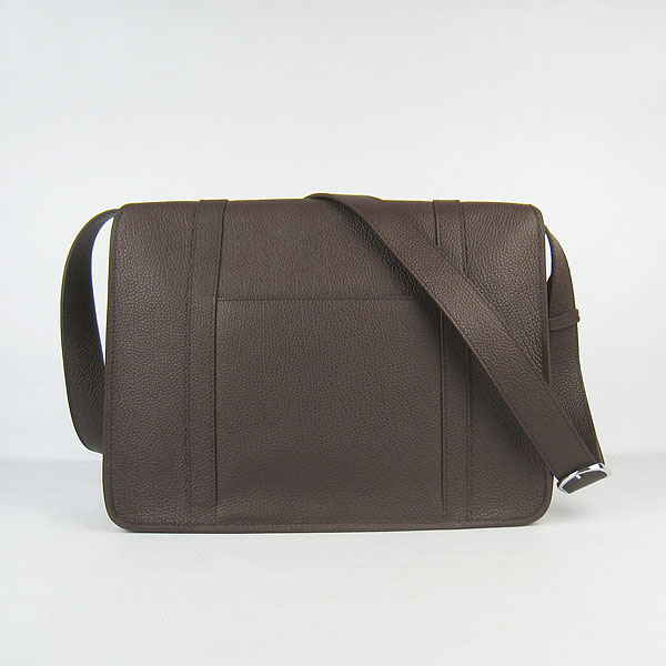 Hermes Jypsiere Togo Leather Messenger Bag Dark Coffee Hermes Jypsiere Togo Leather Messenger Bag Dark Coffee