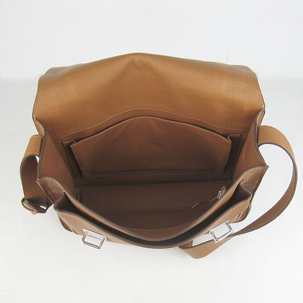 Hermes Jypsiere Togo Leather Messenger Bag H2810 Light Coffee Hermes Jypsiere Togo Leather Messenger Bag H2810 Light Coffee