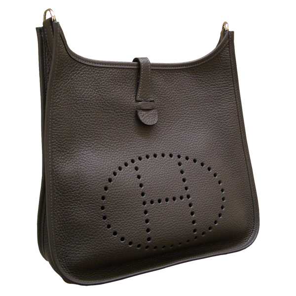 Hermes Evelyn PM Clemens Graphite Silver Hardware Hermes Evelyn PM Clemens Graphite Silver Hardware