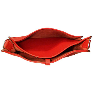 Hermes Evelyn II PM Clemens Vermilion silver hardware