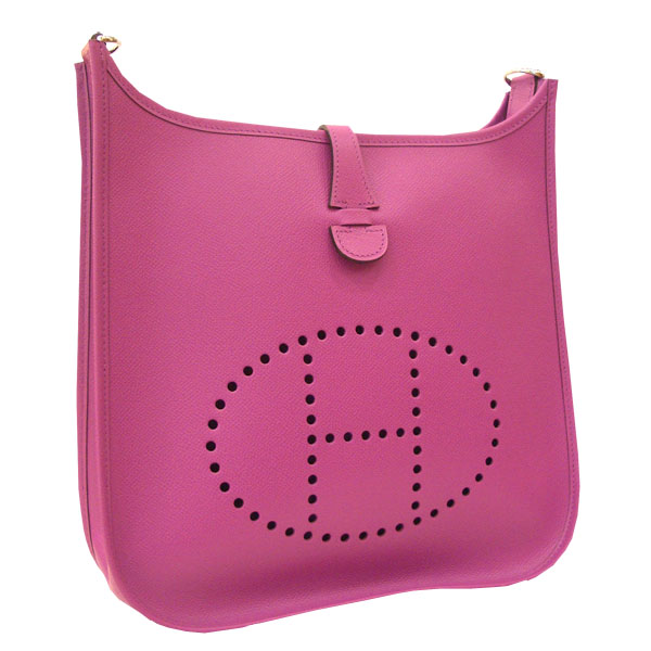 Hermes Evelyn II PM Silver Bracket Epson Cyclamen Hermes Evelyn II PM Silver Bracket Epson Cyclamen