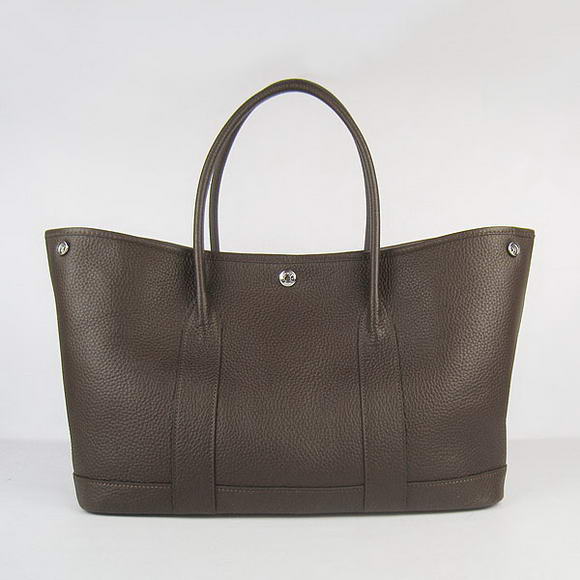 Hermes Jumbo Garden Party Bag Dark Coffee Hermes Jumbo Garden Party Bag Dark Coffee