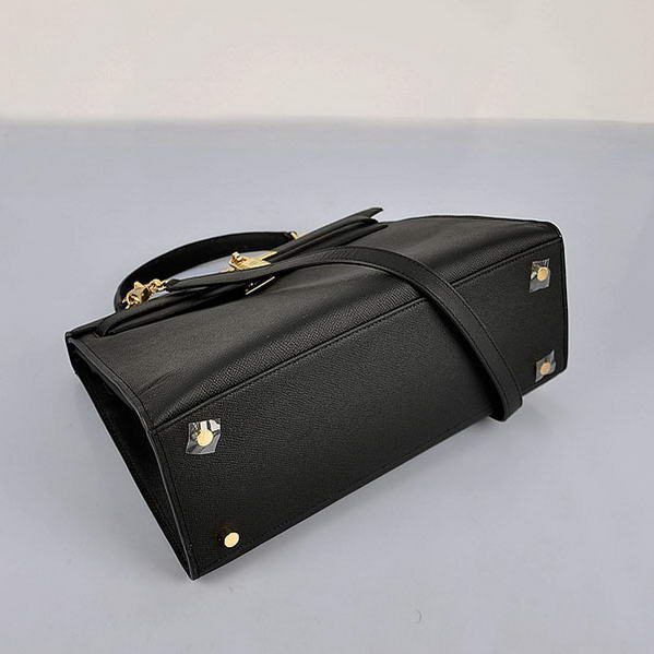 Newest 2012 Hermes Kelly 32cm Bags Black Calf Leather Gold Newest 2012 Hermes Kelly 32cm Bags Black Calf Leather Gold