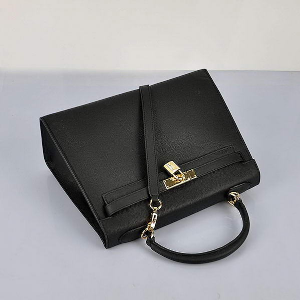 Newest 2012 Hermes Kelly 32cm Bags Black Calf Leather Gold Newest 2012 Hermes Kelly 32cm Bags Black Calf Leather Gold