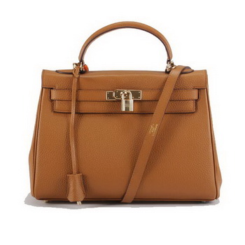 Hermes Kelly 32cm Togo Leather Handbags 6018 Light Coffee Golden Hermes Kelly 32cm Togo Leather Handbags 6018 Light Coffee Golden