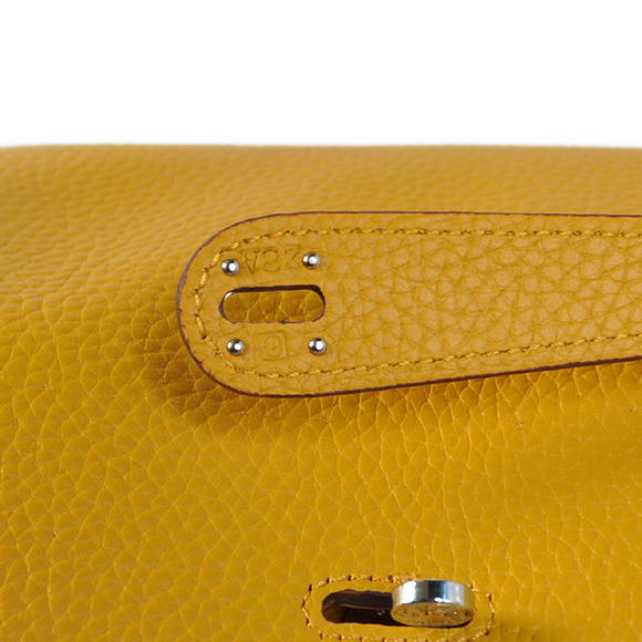 Hermes Lindy 30CM Havanne Handbags 1057 Yellow Leather Silver Hardware Hermes Lindy 30CM Havanne Handbags 1057 Yellow Leather Silver Hardware