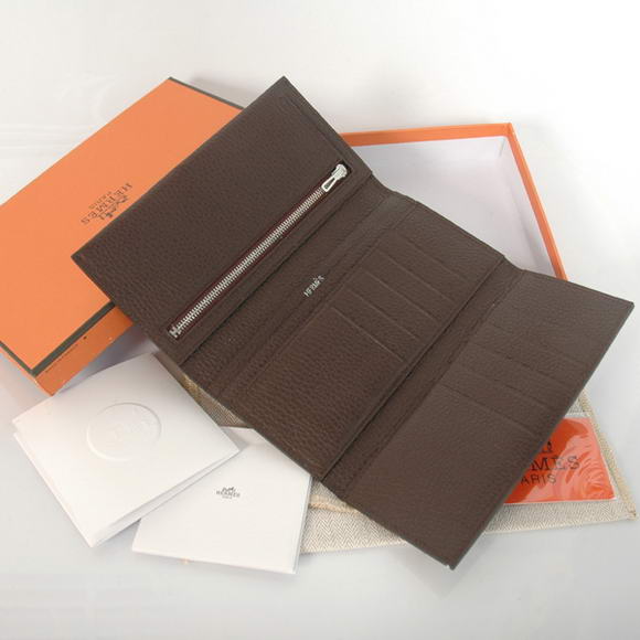 Hermes Bearn Japonaise Smooth Leather Tri-Fold Wallet H308 Dark Coffee Hermes Bearn Japonaise Smooth Leather Tri-Fold Wallet H308 Dark Coffee