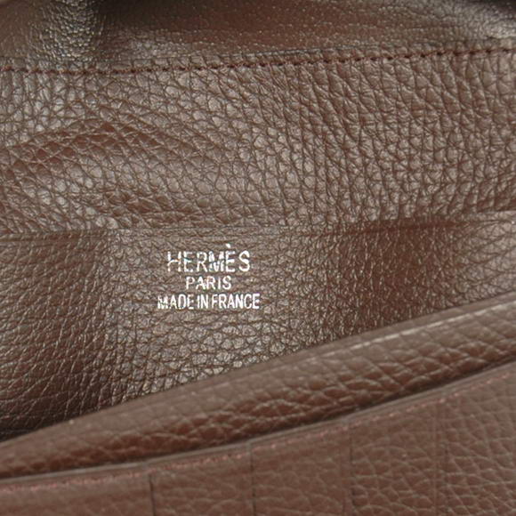 Hermes Bearn Japonaise Smooth Leather Tri-Fold Wallet H308 Dark Coffee Hermes Bearn Japonaise Smooth Leather Tri-Fold Wallet H308 Dark Coffee