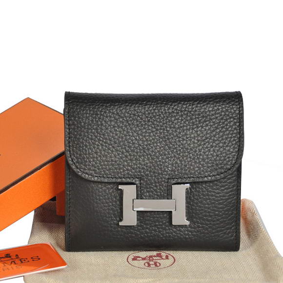 Hermes Constance Wallets Togo Leather A608 Black Hermes Constance Wallets Togo Leather A608 Black