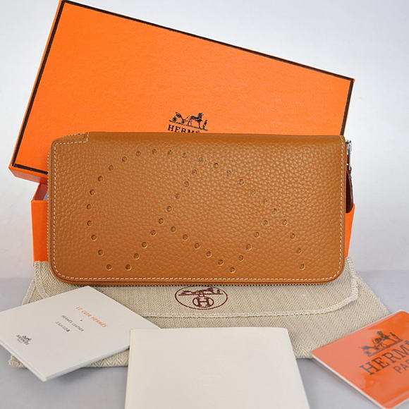 Hermes Evelyn Long Wallet Zip Purse A808 Camel Hermes Evelyn Long Wallet Zip Purse A808 Camel