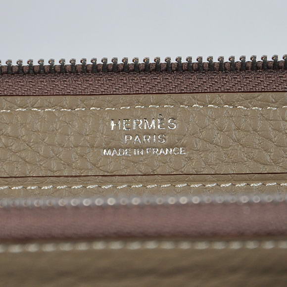 Hermes Evelyn Long Wallet Zip Purse A808 Dark Grey Hermes Evelyn Long Wallet Zip Purse A808 Dark Grey