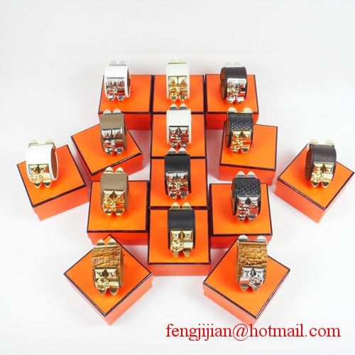 2010 Hermes D-Brown Snakeskin Gold Bangle 1171 2010 Hermes D-Brown Snakeskin Gold Bangle 1171