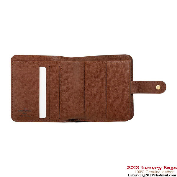 Louis Vuitton M61667 Monogram Canvas Zipped Compact Wallet Louis Vuitton M61667 Monogram Canvas Zipped Compact Wallet
