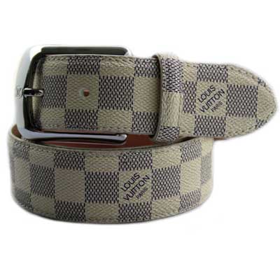 Louis Vuitton Damier Belts 9632 White Louis Vuitton Damier Belts 9632 White