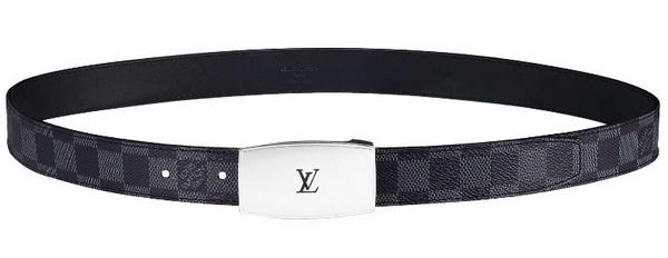 Louis Vuitton Cut Long Reversible Damier Graphite Belts M9638Q Louis Vuitton Cut Long Reversible Damier Graphite Belts M9638Q