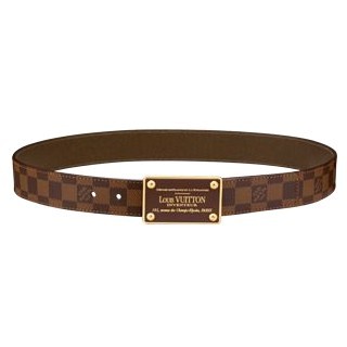 Louis Vuitton Inventeur Damier Ebene Reversible Belt M9677Q Louis Vuitton Inventeur Damier Ebene Reversible Belt M9677Q