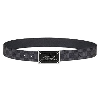 Louis Vuitton Inventeur Damier Reversible Belts M9632Q Louis Vuitton Inventeur Damier Reversible Belts M9632Q