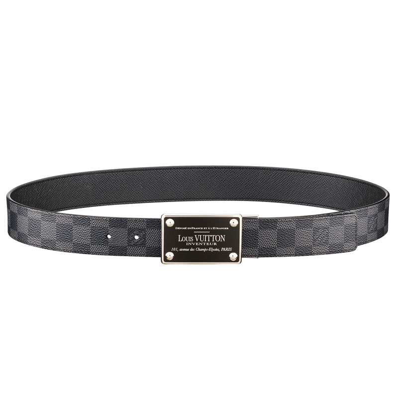 Louis Vuitton Inventeur Reversible Damier Belt M9632Q Louis Vuitton Inventeur Reversible Damier Belt M9632Q