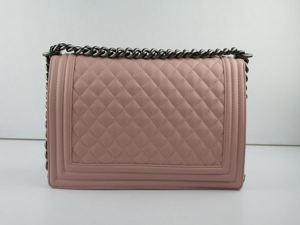 Chanel A67026 Pink Lambskin Leather Le Boy Flap Shoulder Bag Chanel A67026 Pink Lambskin Leather Le Boy Flap Shoulder Bag