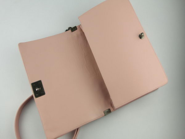 Chanel A67026 Pink Lambskin Leather Le Boy Flap Shoulder Bag Chanel A67026 Pink Lambskin Leather Le Boy Flap Shoulder Bag