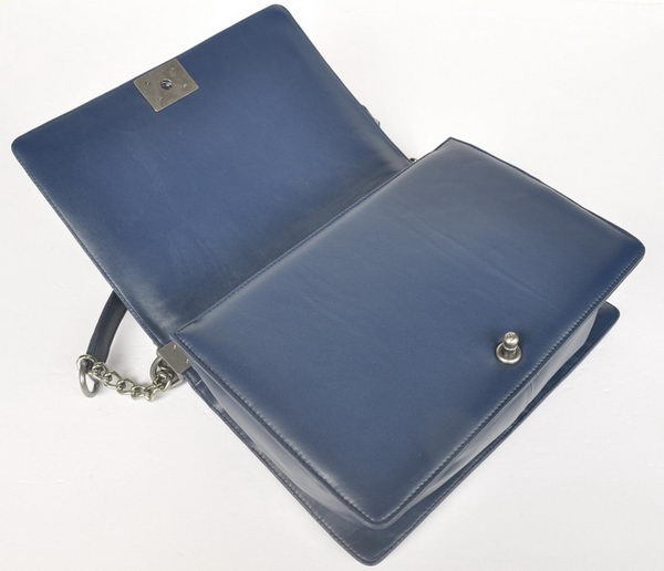 Chanel A67087 Royalblue Sheepskin Leather Le Boy Flap Shoulder Bag Chanel A67087 Royalblue Sheepskin Leather Le Boy Flap Shoulder Bag