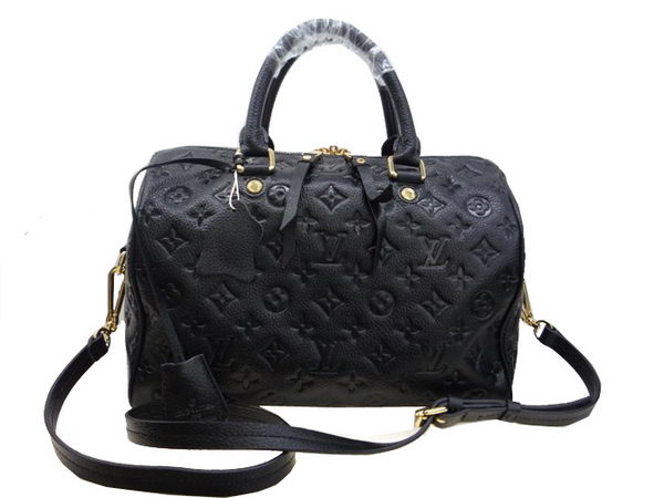 Louis Vuitton Monogram Empreinte Speedy 30 M40762 Black Louis Vuitton Monogram Empreinte Speedy 30 M40762 Black