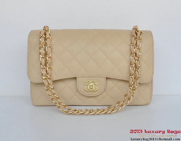 Chanel Jumbo Quilted Classic Cannage Patterns Flap Bag A58600 Apricot Gold Chanel Jumbo Quilted Classic Cannage Patterns Flap Bag A58600 Apricot Gold