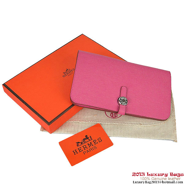 Hermes Dogon Wallet Travel Case H001 Peach Hermes Dogon Wallet Travel Case H001 Peach