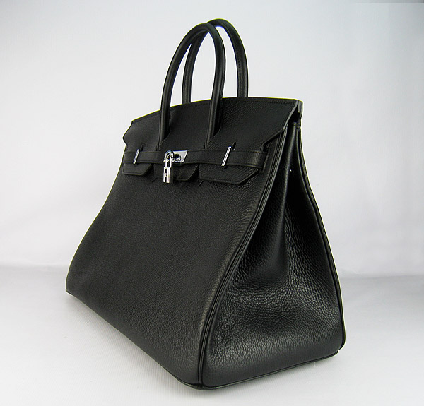 Hermes Birkin 40CM Togo Bag Black 6099 Silver Hermes Birkin 40CM Togo Bag Black 6099 Silver