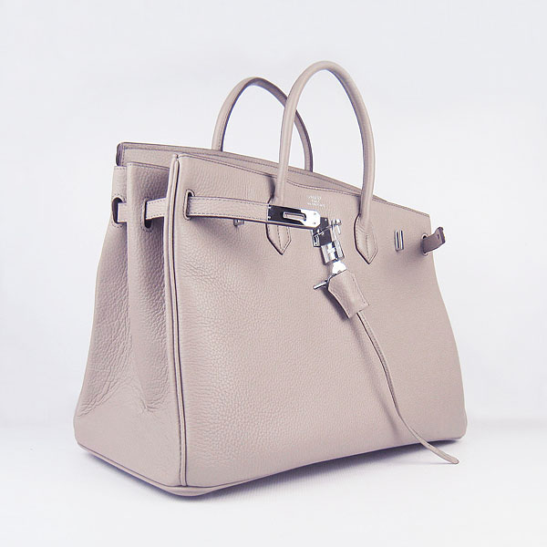 Hermes Birkin 40CM Togo Bag Grey 6099 Silver Hermes Birkin 40CM Togo Bag Grey 6099 Silver