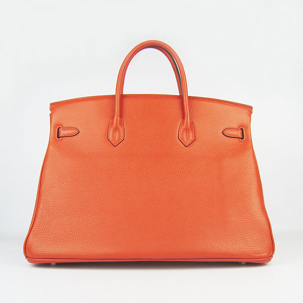 Hermes Birkin 40CM Togo Bag Orange 6099 Gold Hermes Birkin 40CM Togo Bag Orange 6099 Gold
