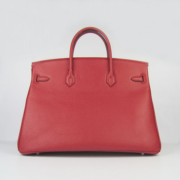 Hermes Birkin 40CM Togo Bag Red 6099 Silver Hermes Birkin 40CM Togo Bag Red 6099 Silver