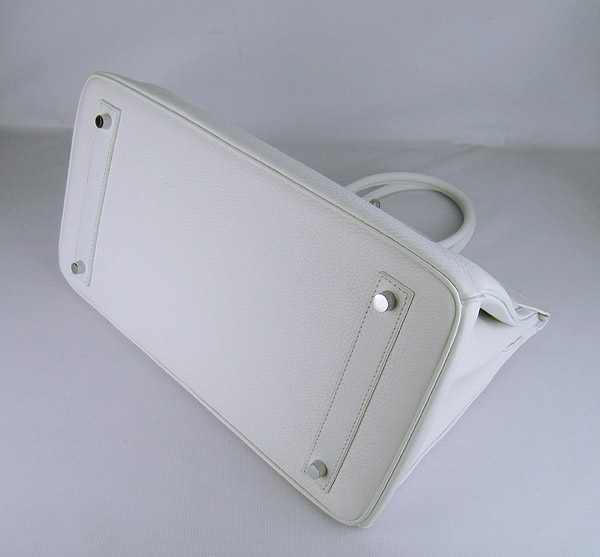 Hermes Birkin 40CM Togo Bag White 6099 Silver Hermes Birkin 40CM Togo Bag White 6099 Silver