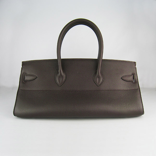 Hermes Birkin 6109 Togo Leather Bag Dark Coffee 42cm Silver Hermes Birkin 6109 Togo Leather Bag Dark Coffee 42cm Silver